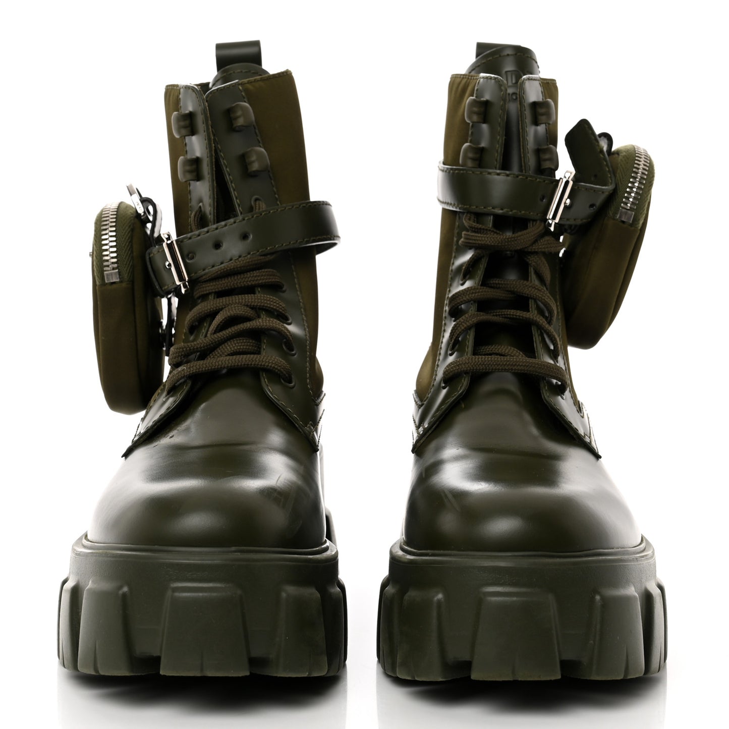Spazzolato Rois Re-Nylon Metal Triangle Logo Monolith Pouch Pocket 55mm Boots 38.5 Militare