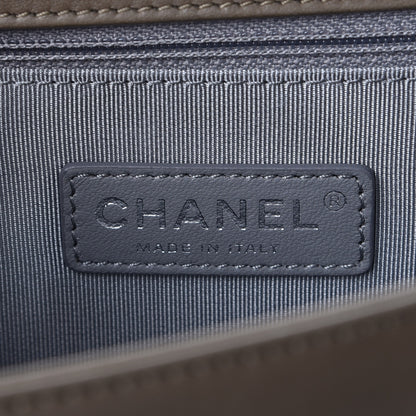 Chanel Lambskin Quilted Large Boy Flap Khaki 2 of 4