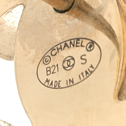 Chanel Metal CC Turnlock Earrings Gold 4 of 5