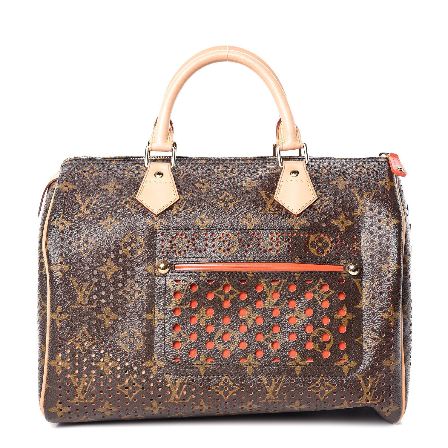 Louis Vuitton Monogram Perforated Speedy 30 Orange 1 of 9