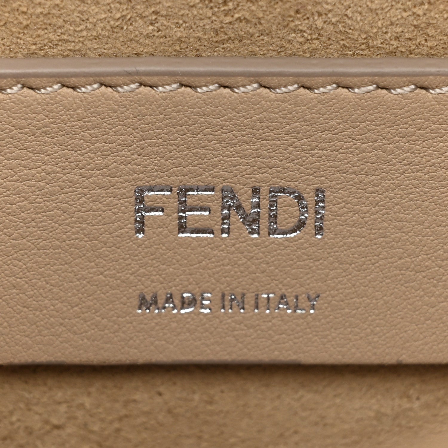 Fendi Vitello Liberty Pearl Scalloped Small Kan I Shoulder Bag Nebula Blu Scuro 7 of 18