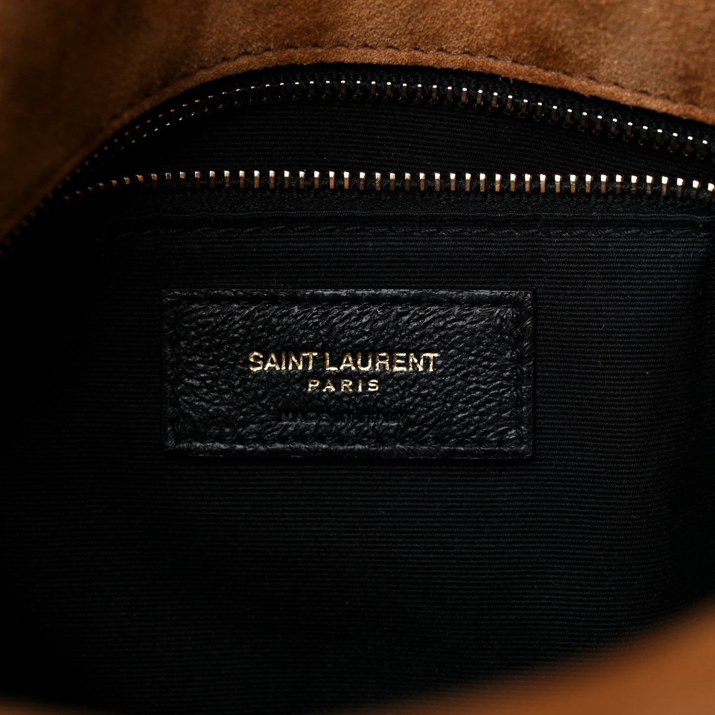 Suede Calfskin Quilted Small Loulou Puffer Monogram Chain Satchel Cinnamon