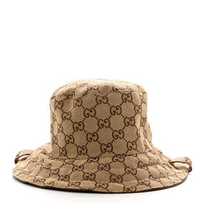 Gucci Canvas Monogram Reversible Bucket Hat M Brown 4 of 13