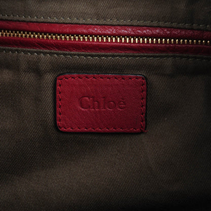 Chloe Calfskin Large Marcie Hobo Garnet 6 of 7
