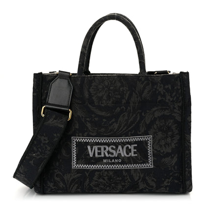 Versace Jacquard Barocco Small Athena Tote Black 1 of 12