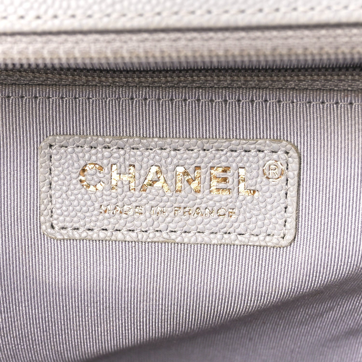 Chanel Caviar Quilted New Medium Boy Flap Grey 6 of 12