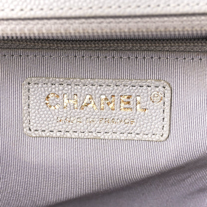 Chanel Caviar Quilted New Medium Boy Flap Grey 6 of 12