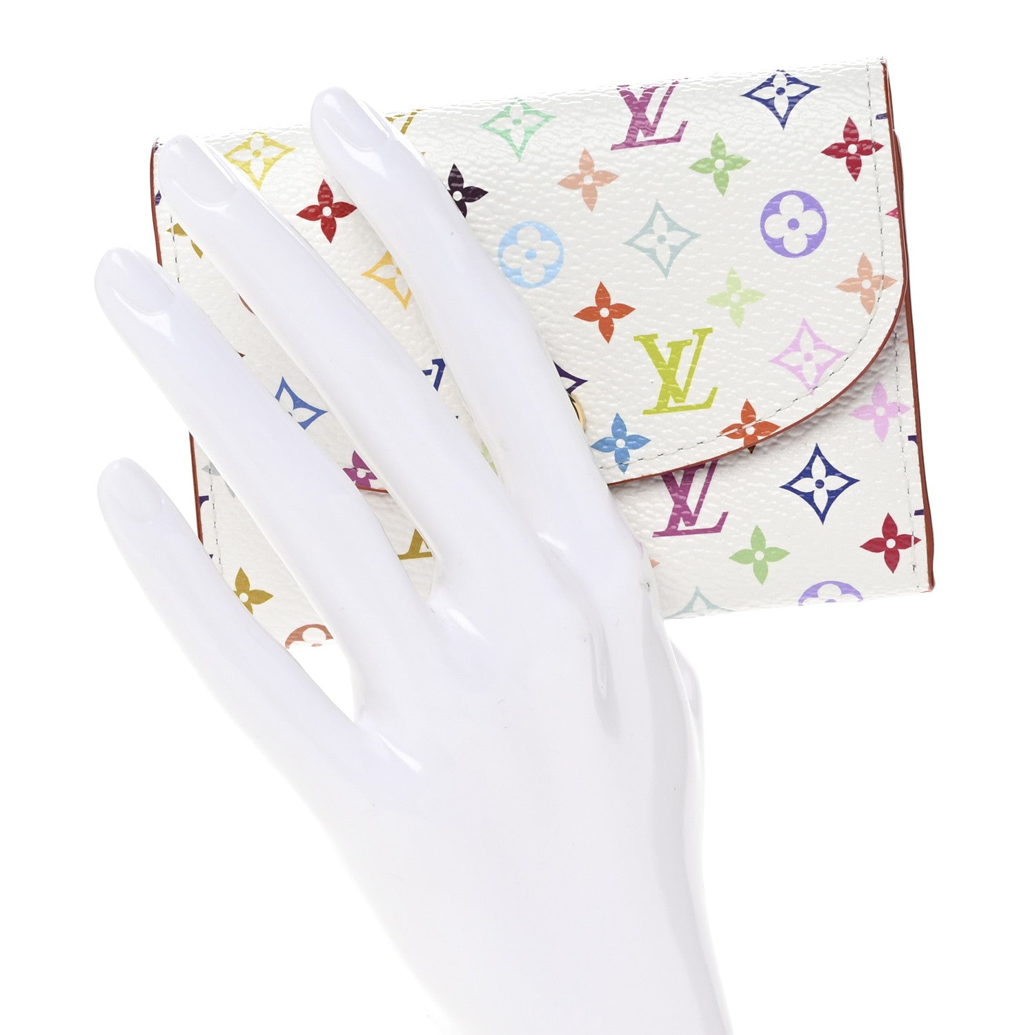 Louis Vuitton LV X TM Monogram Multicolor Rosalie Coin Purse White Kawaii Pink 2 of 9