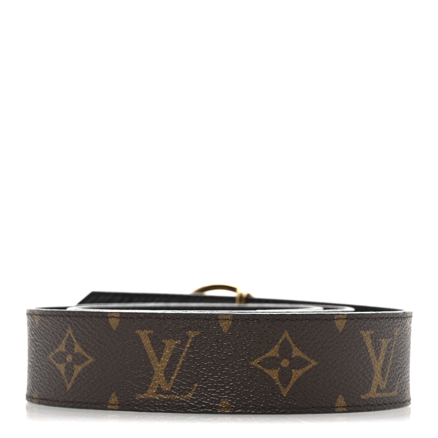 Monogram Epi 35mm LV Circle Reversible Belt 80 32 Black