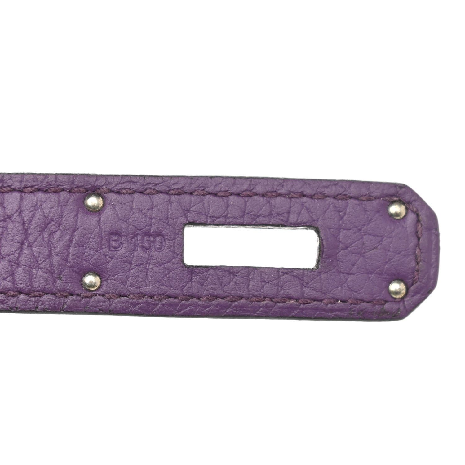 Hermes Taurillon Clemence Birkin 35 Ultraviolet 7 of 17
