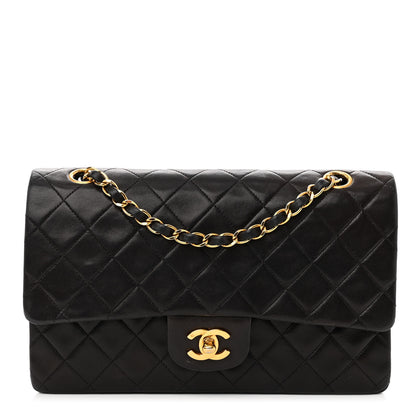 Chanel Lambskin Quilted Medium Double Flap Black 1 of 13