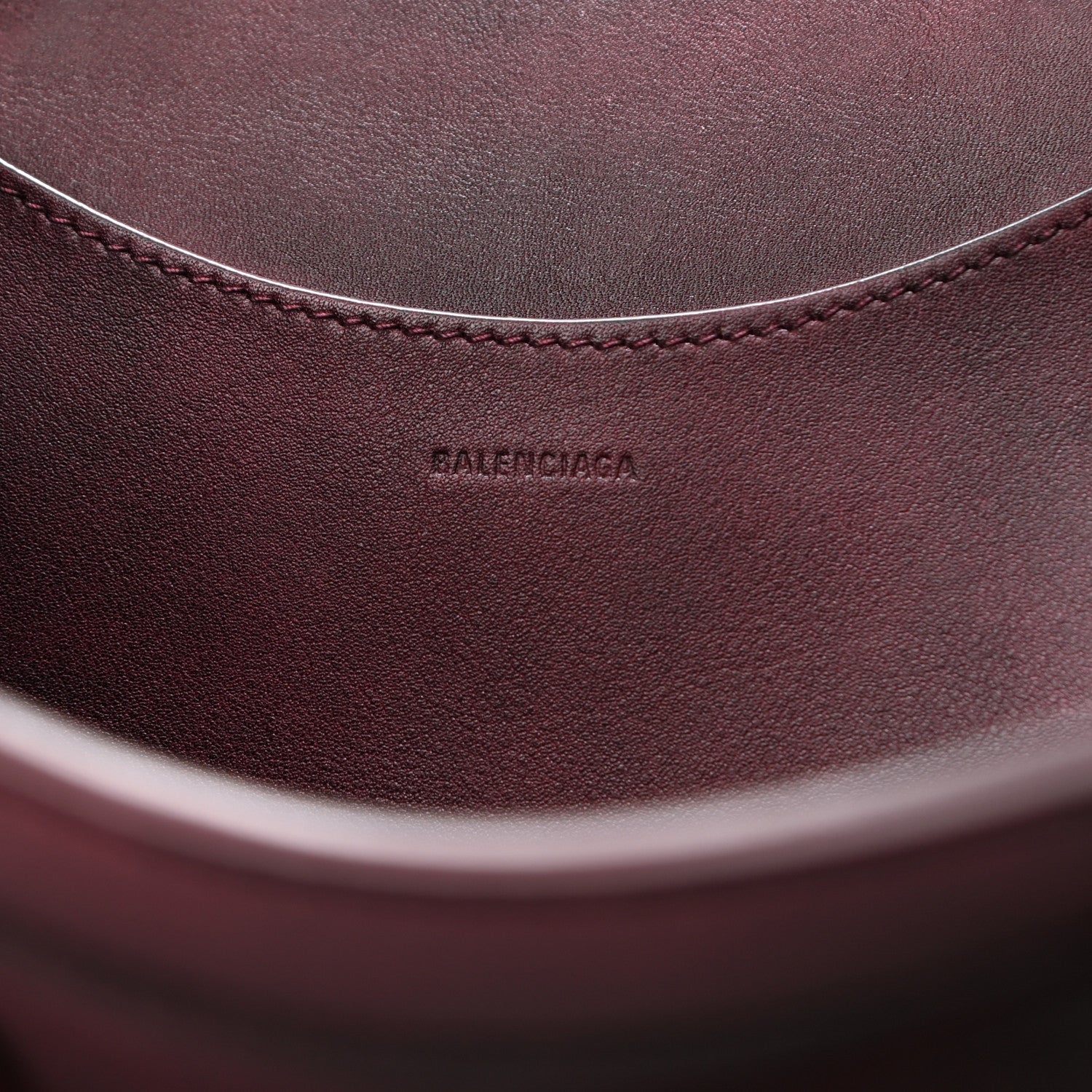 Balenciaga Used Calfskin Rust Hardware Neo Classic City Burgundy 5 of 21