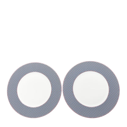 Hermes Porcelain Tie Dinner Plate Set of 2 1 of 6