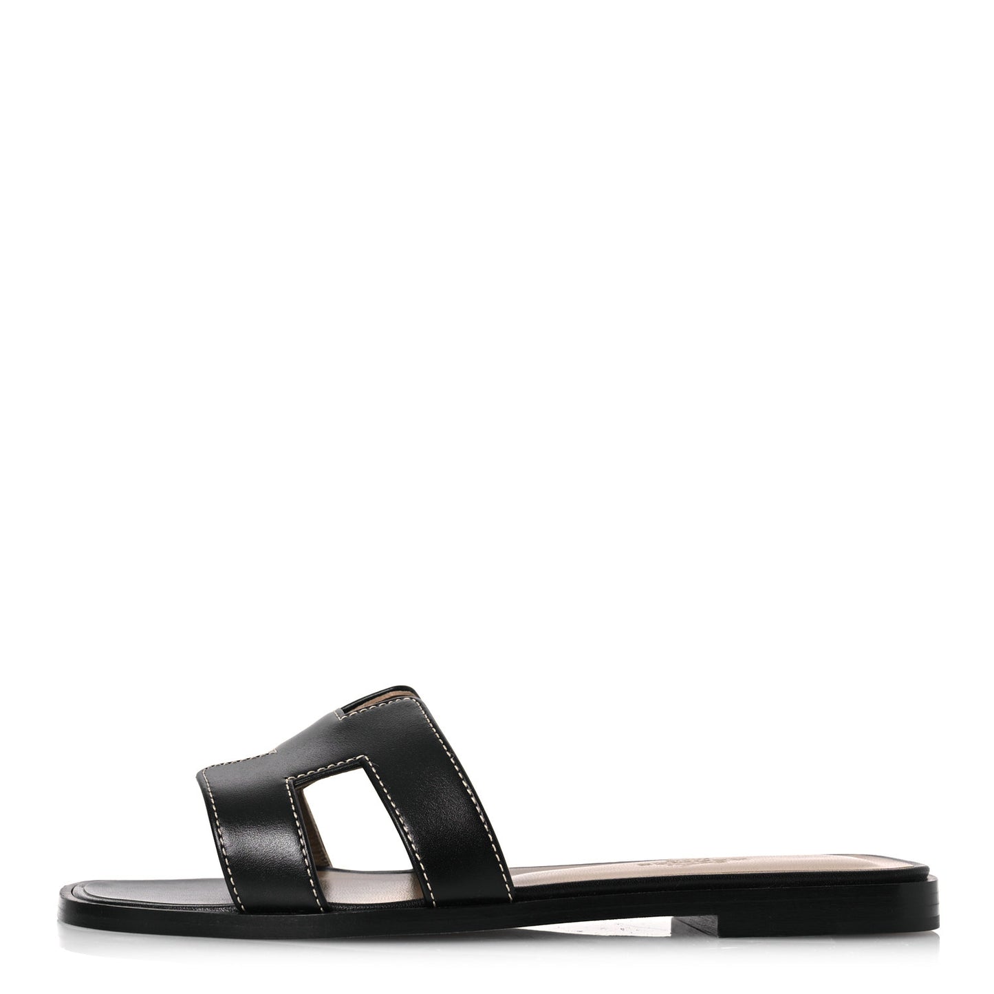 Box Calfskin Oran Sandals 35 Black
