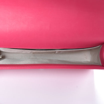 Chanel Lambskin Quilted Boy Flap Clutch Fuchsia 5 of 8