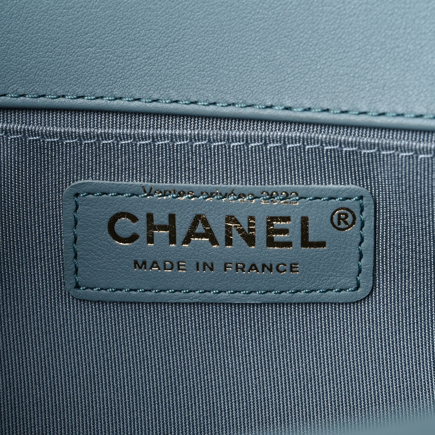 Chanel Calfskin Quilted Medium Boy Flap Light Blue 10 of 12
