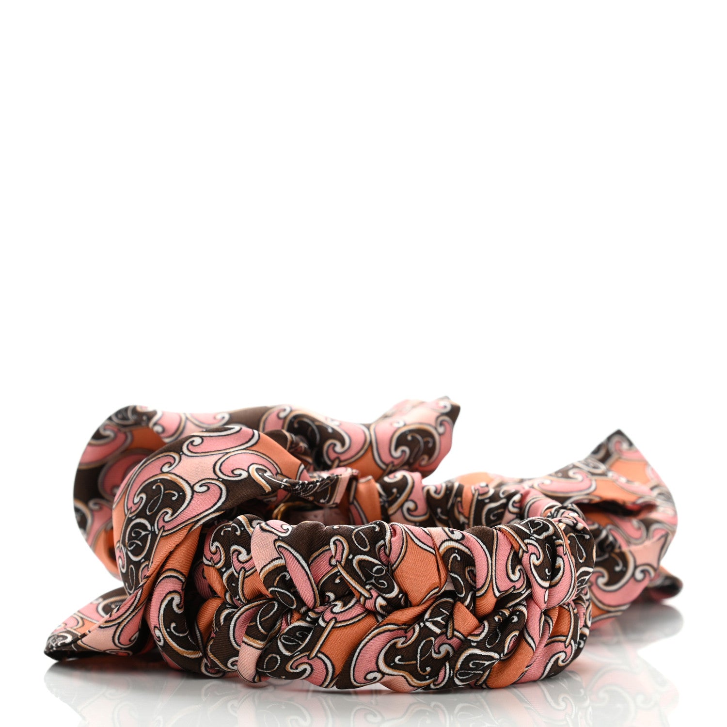 Fendi Calfskin Ribbon Lace Up Floral Strap You Multicolor 2 of 5