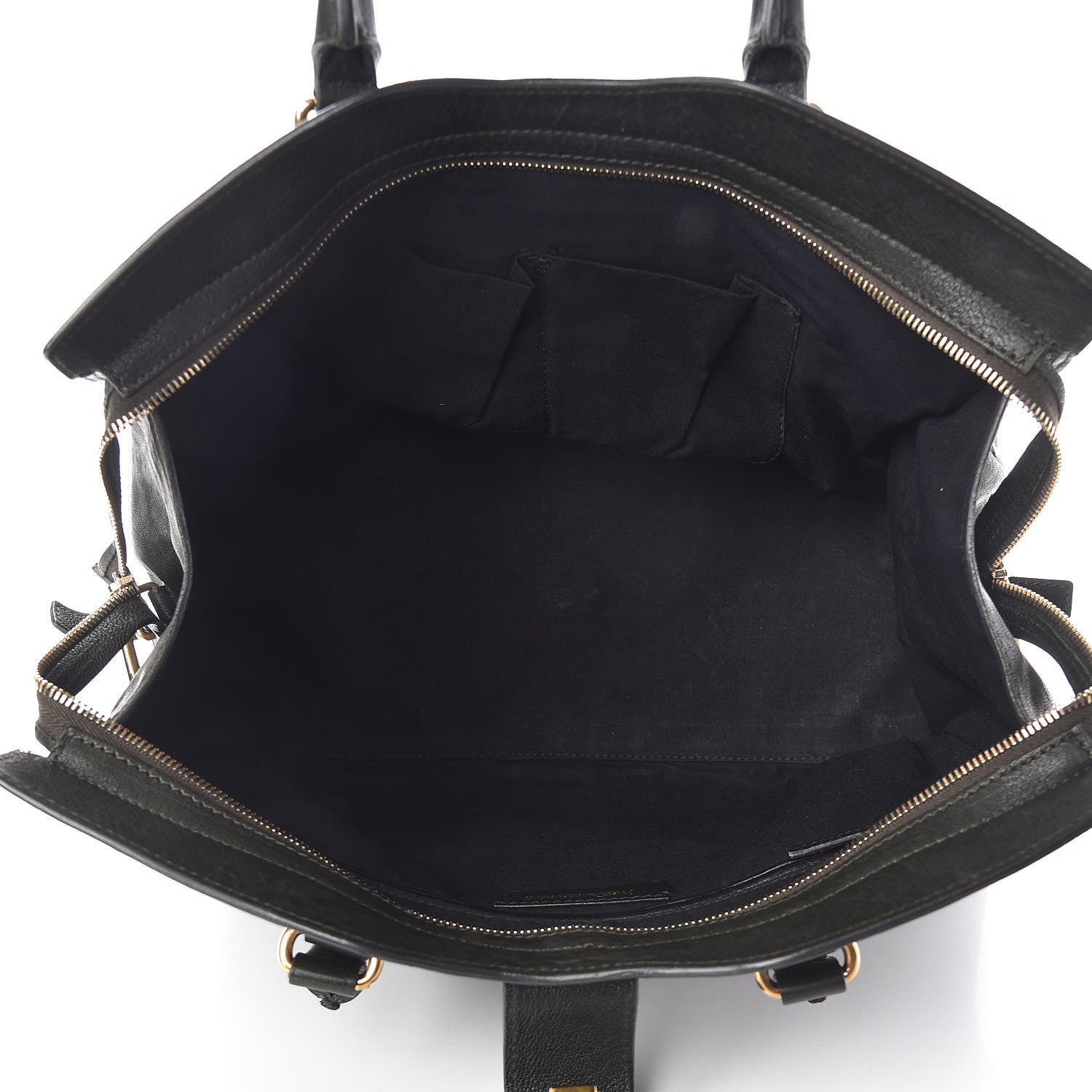 Saint Laurent Sheepskin Medium Cabas ChYc Black 5 of 14