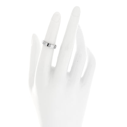 Cartier 18K White Gold 3.5mm LOVE Wedding Band Ring 49 5 2 of 5