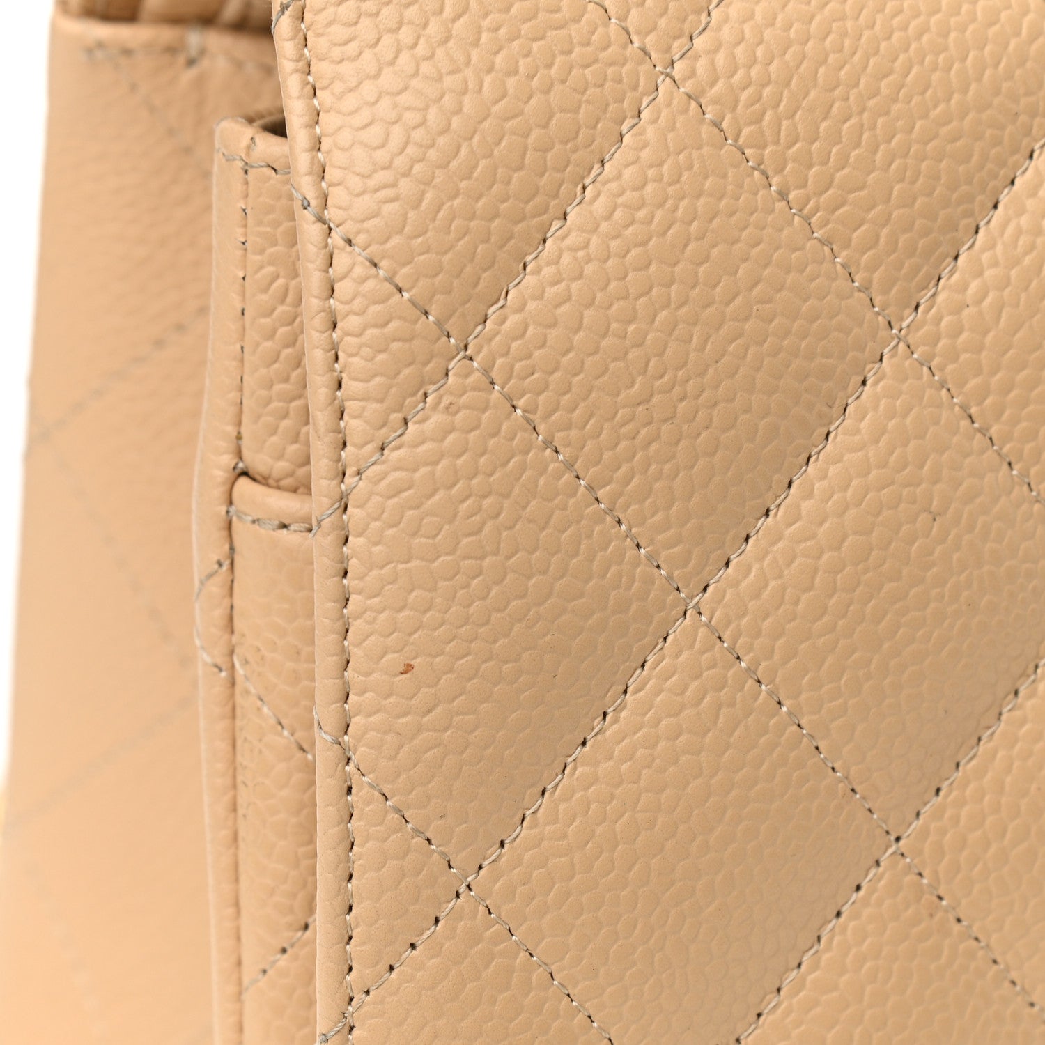 Chanel Caviar Quilted Jumbo Double Flap Beige 11 of 11