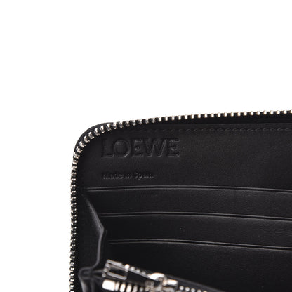 Loewe Calfskin Embossed Repeat Zip Wallet Black 6 of 7