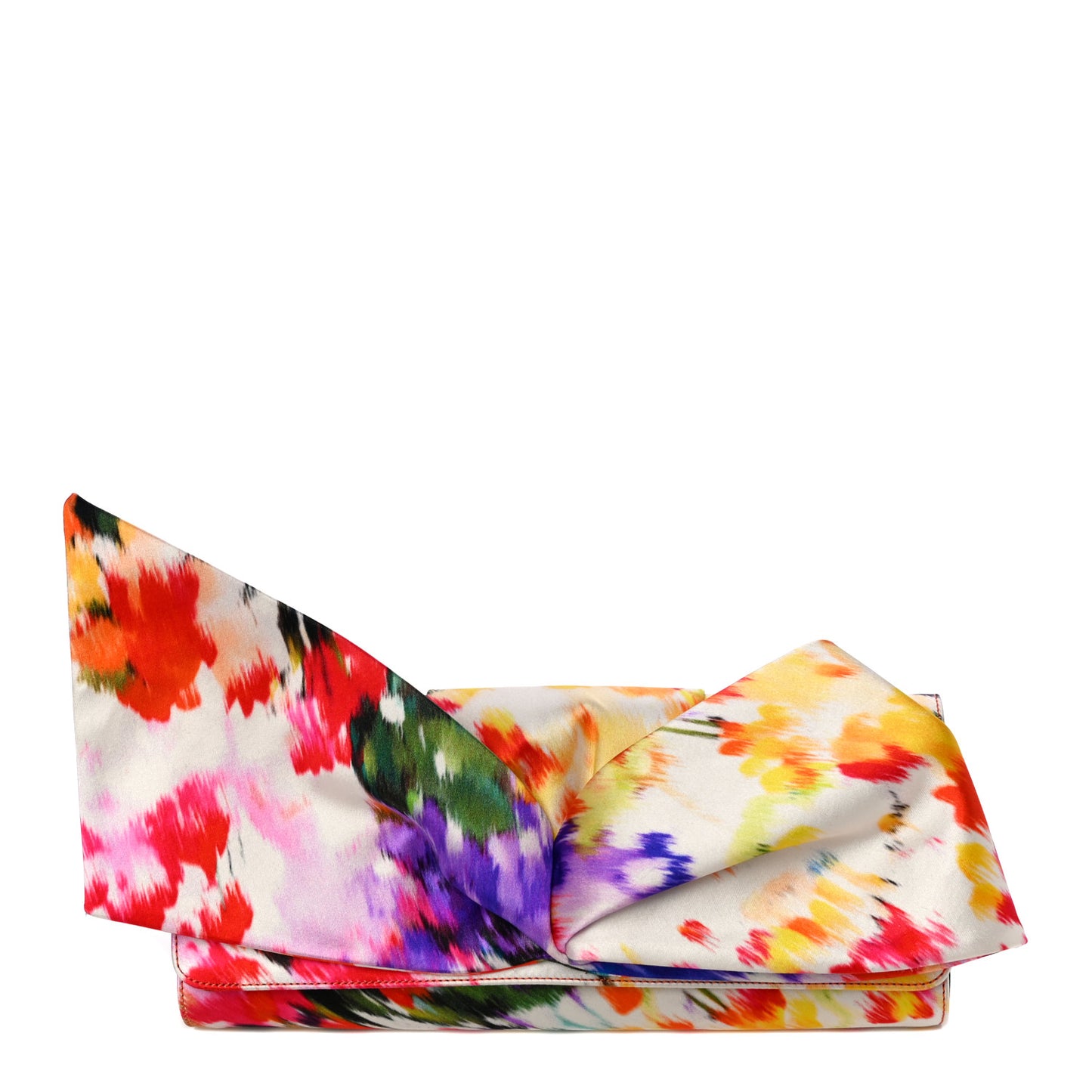 Satin Bow Clutch Multicolor