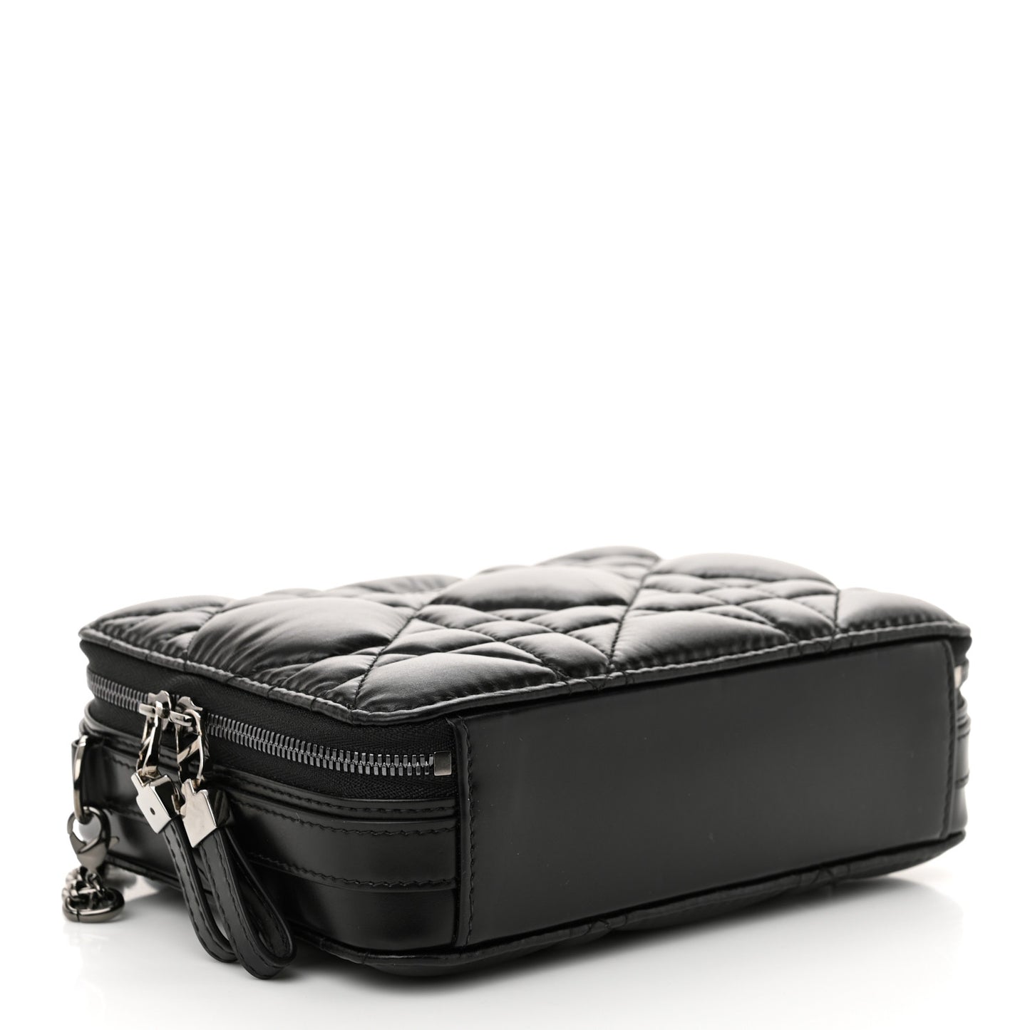 Calfskin Macrocannage Caro Box Bag Black