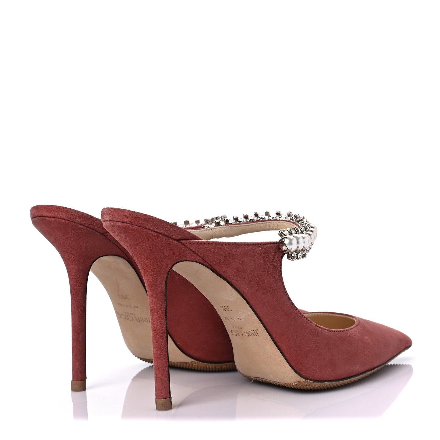 Suede Bing 100 Pumps 39.5 Dark Blush