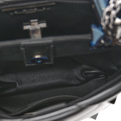 Valentino Garavani Nappa Monochrome Small Roman Stud The Handle Bag Black 5 of 10