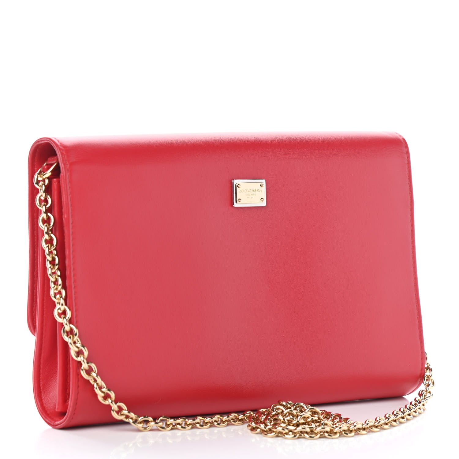 Dolce & Gabbana Vitello Embellished L'amore Wallet On Chain Rosso 2 of 4