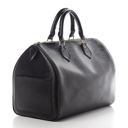 Louis Vuitton Epi Speedy 30 Black 3 of 12