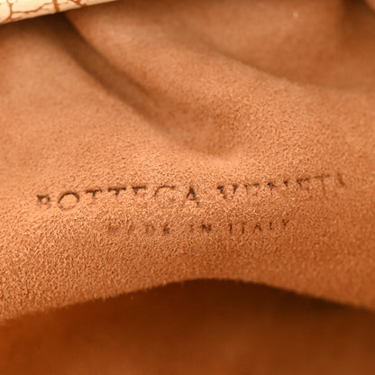 Bottega Veneta Crackled Calfskin The Pouch Oversized Clutch Zabaione Zabaione 6 of 7