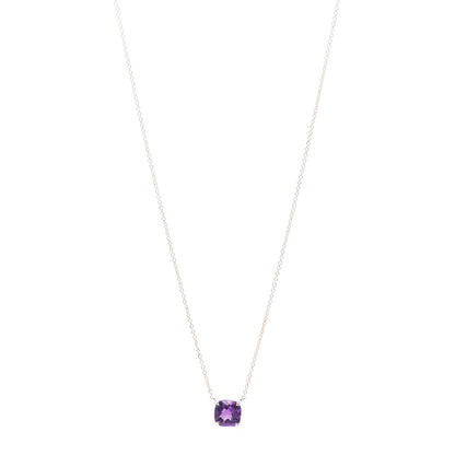 Tiffany Sterling Silver Amethyst Sparklers Pendant Necklace 1 of 4