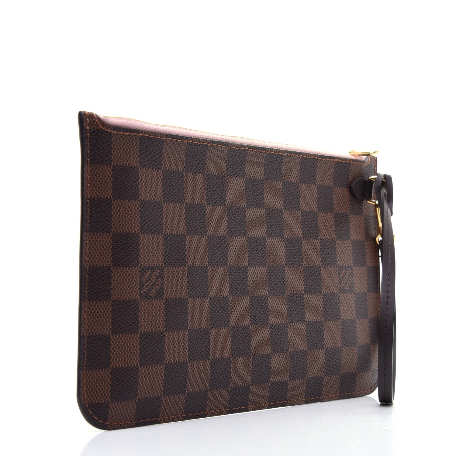 Louis Vuitton Damier Ebene Neverfull MM GM Pochette Rose Ballerine 3 of 10