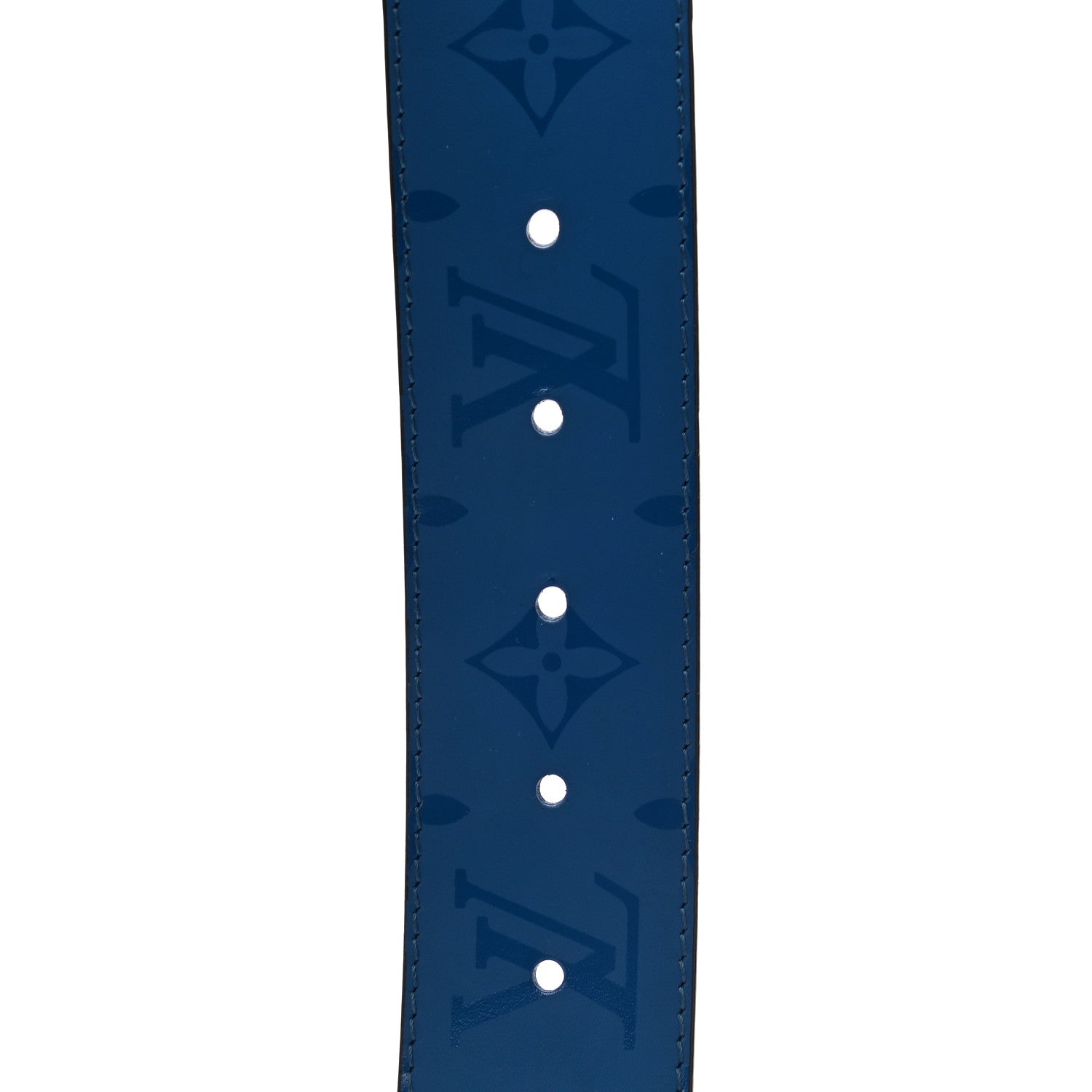 Louis Vuitton Calfskin Monogram 40mm LV Initiales Reversible Belt 95 38 Blue 7 of 11