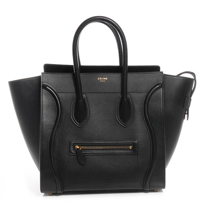 Celine Smooth Calfskin Mini Luggage Black 1 of 8
