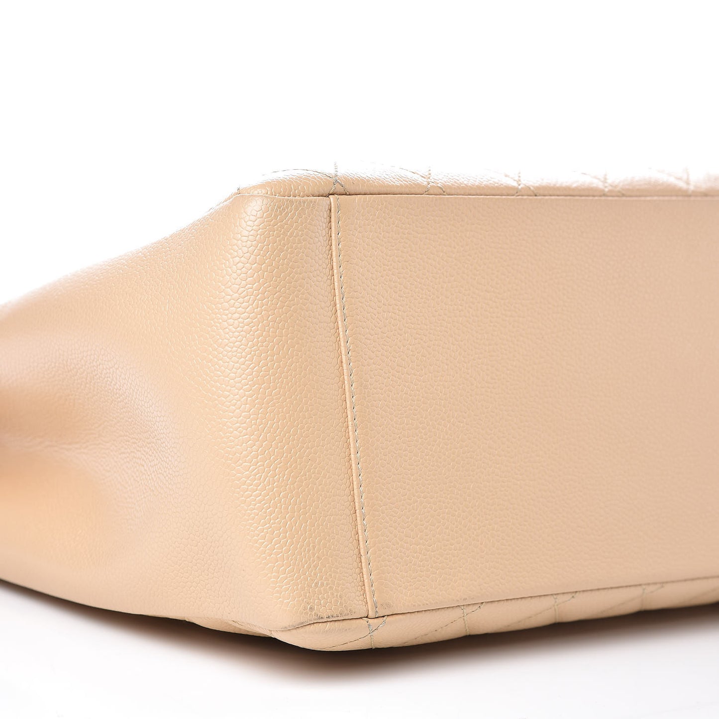Caviar Quilted Grand Shopping Tote GST Beige Clair