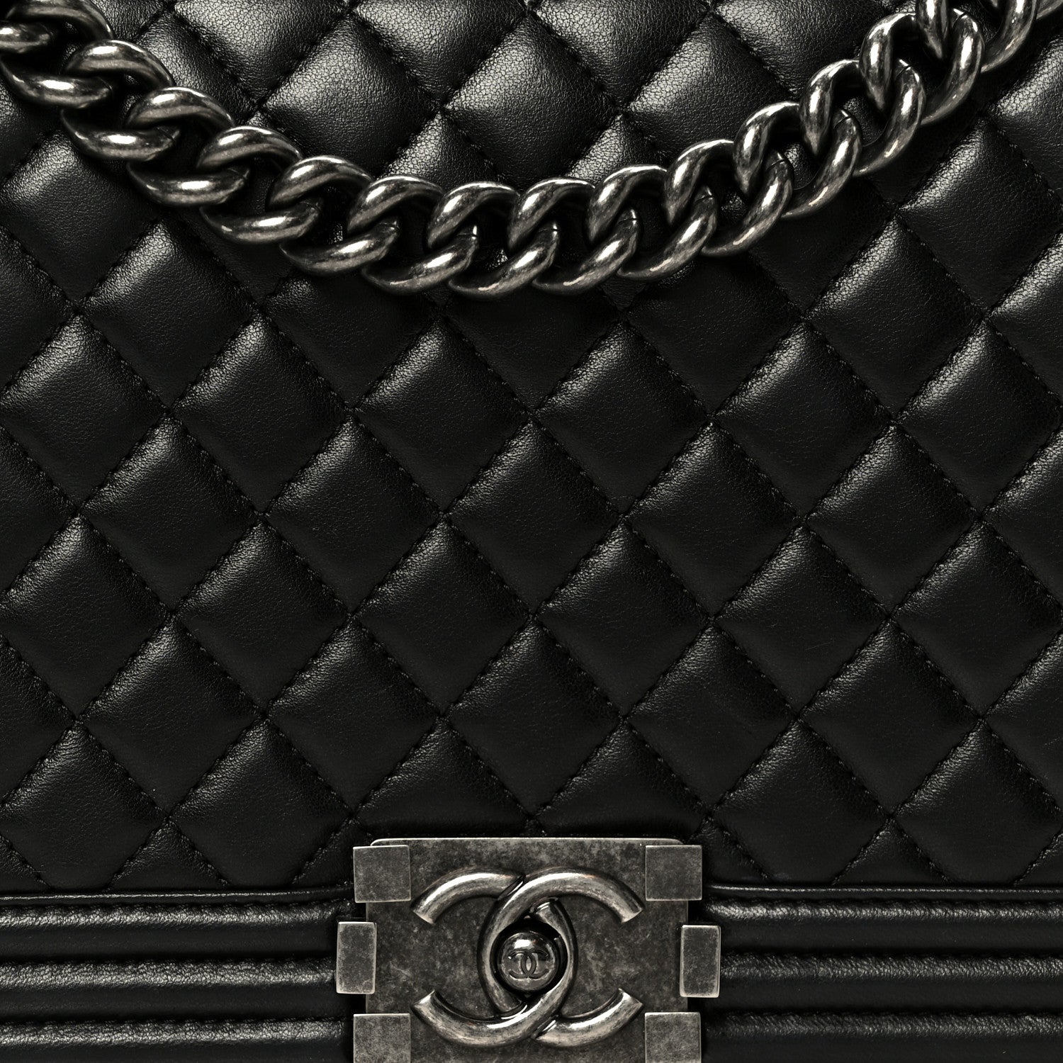 Chanel Calfskin Quilted New Medium Boy Flap Black 8 of 11