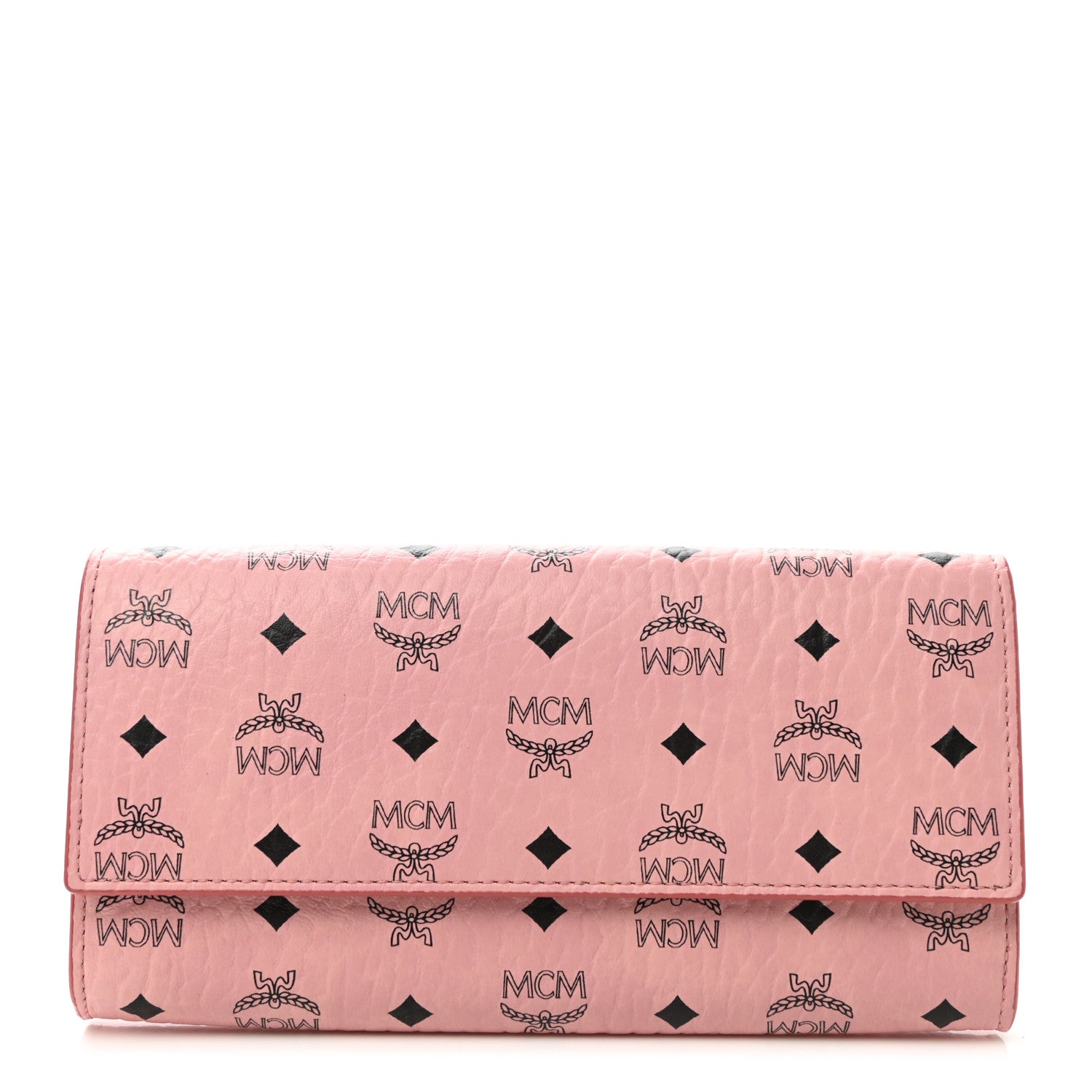 MCM Visetos Continental Flap Wallet Soft Pink 1 of 7
