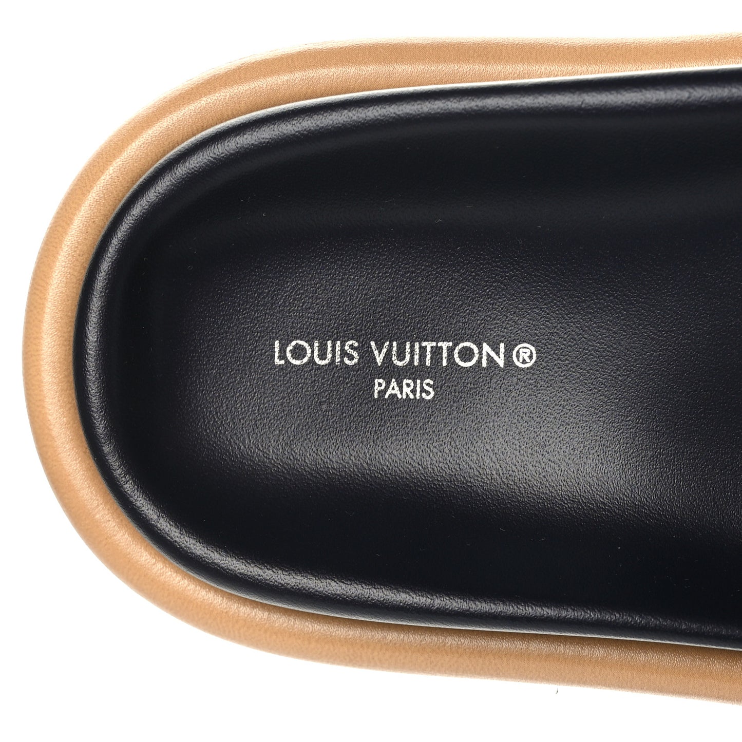 Nylon Monogram Womens Pool Pillow Comfort Mules 37 Navy Blue