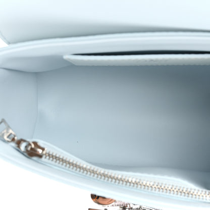 Louis Vuitton Epi Chain Shoulder Bag Icy Blue 6 of 10