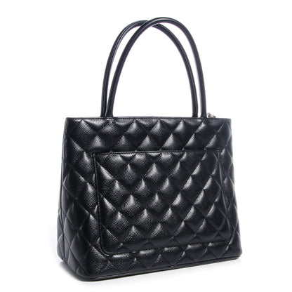 Chanel Caviar Medallion Tote Black 3 of 8