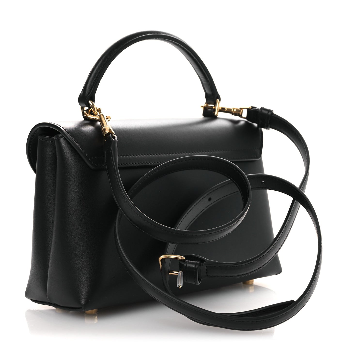 Smooth Satinated Calfskin Teen Nino Black