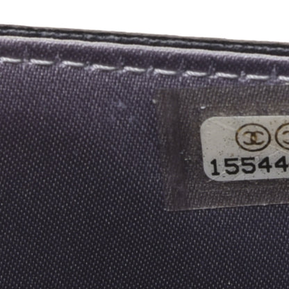 Chanel Lambskin Camellia Embossed Wallet on Chain WOC Black 10 of 16