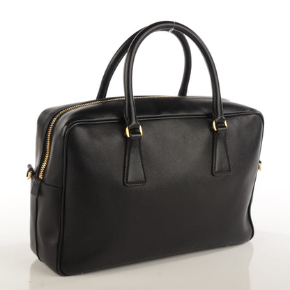 Prada Saffiano Lux Bowler Black 4 of 10