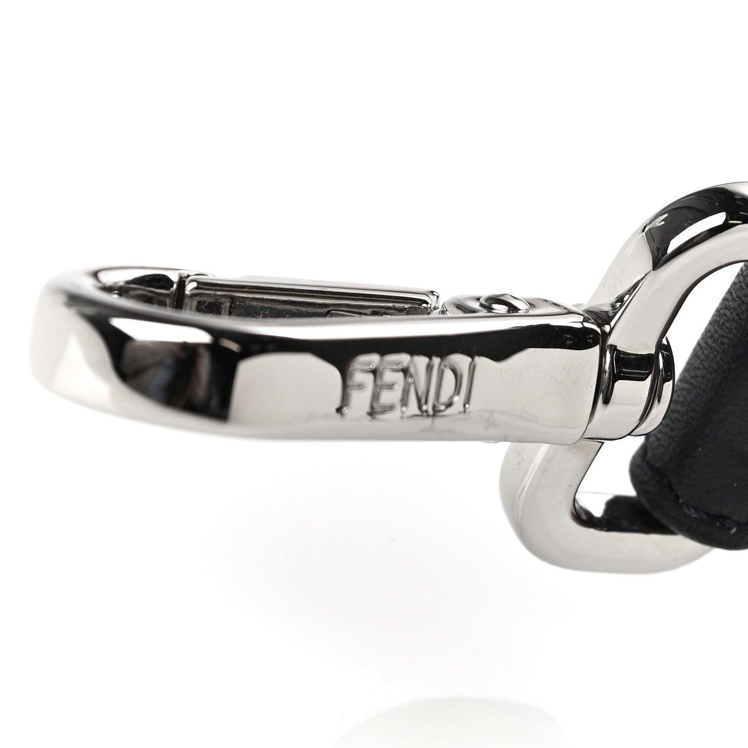 Fendi Calfskin Ribbon Lace Up Floral Strap You Brown 4 of 6