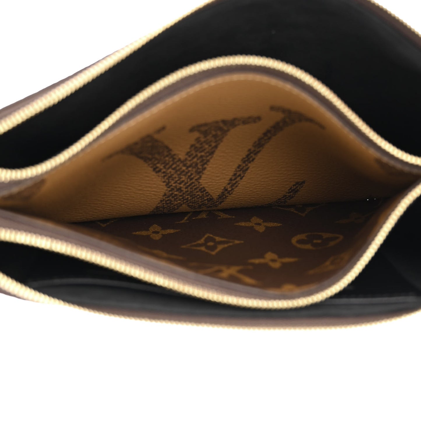 Reverse Monogram Giant Double Zip Pochette