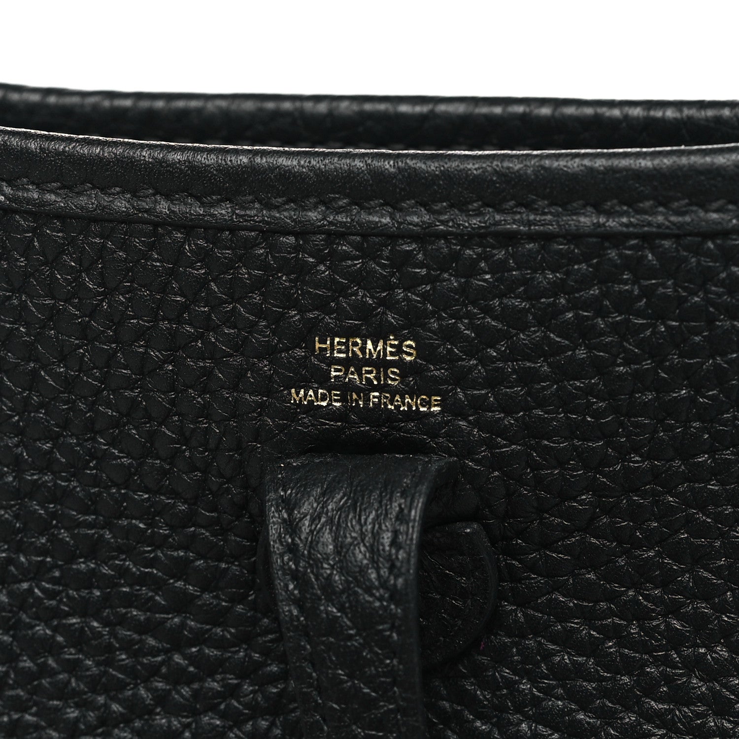 Hermes Taurillon Clemence Evelyne TPM Black 6 of 11