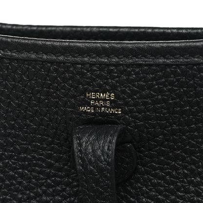 Hermes Taurillon Clemence Evelyne TPM Black 6 of 11