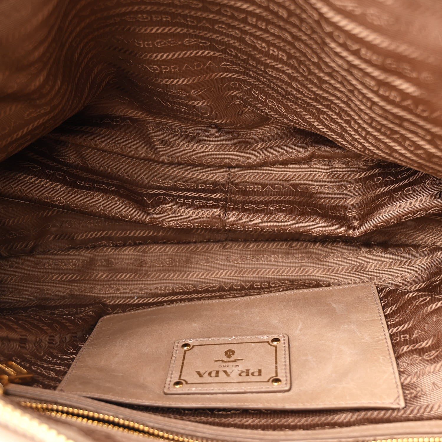 Prada Vitello Shine Bauletto Cammeo 5 of 11